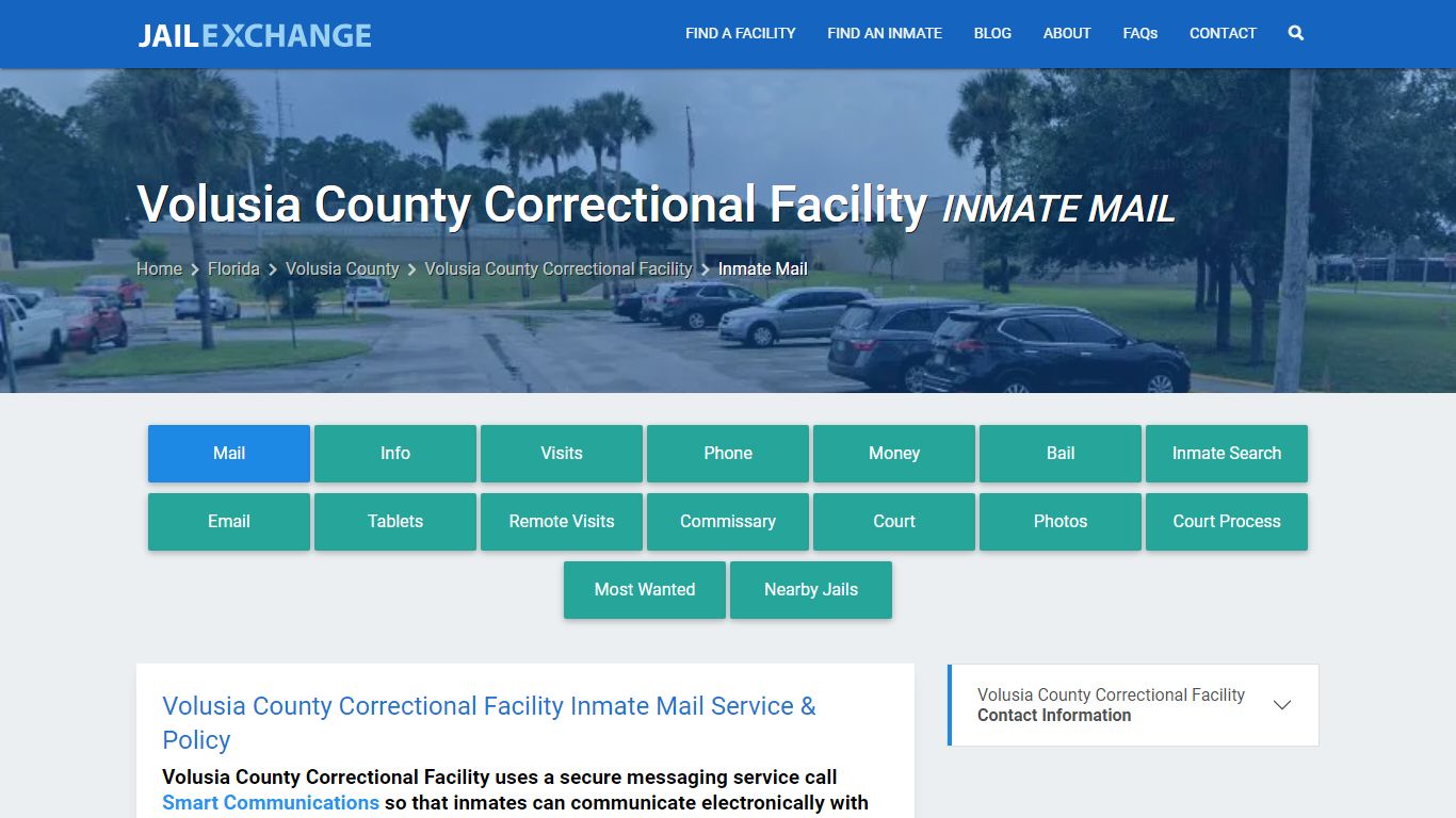 Inmate Mail - Volusia County Correctional Facility, FL - Jail Exchange